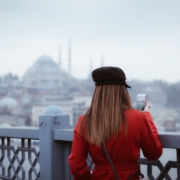 Woman Standing Near Rails