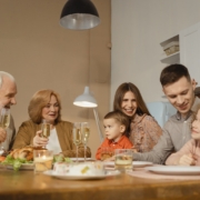 A Family Eating Together