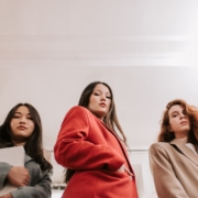 Low Angle Shot of Women Wearing Blazer while Posing at the Camera