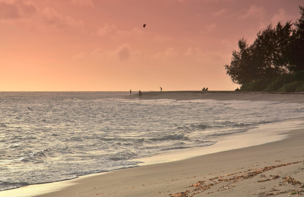 Sunset over the Indian Ocean from Denis Island.