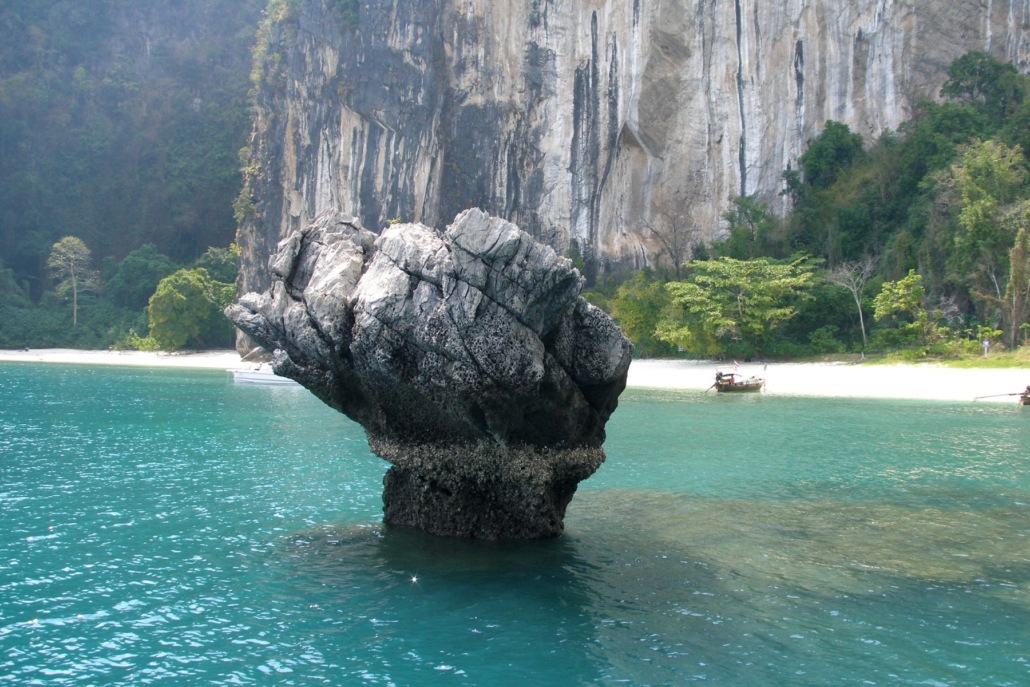 An emerald lagoon in Phang Nga Bay, a classic boat trip from Phuket.