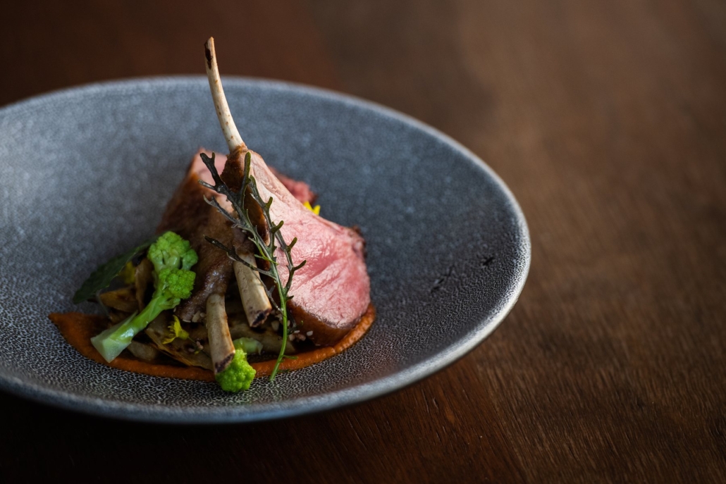 A plated dish from The Lindis kitchen.