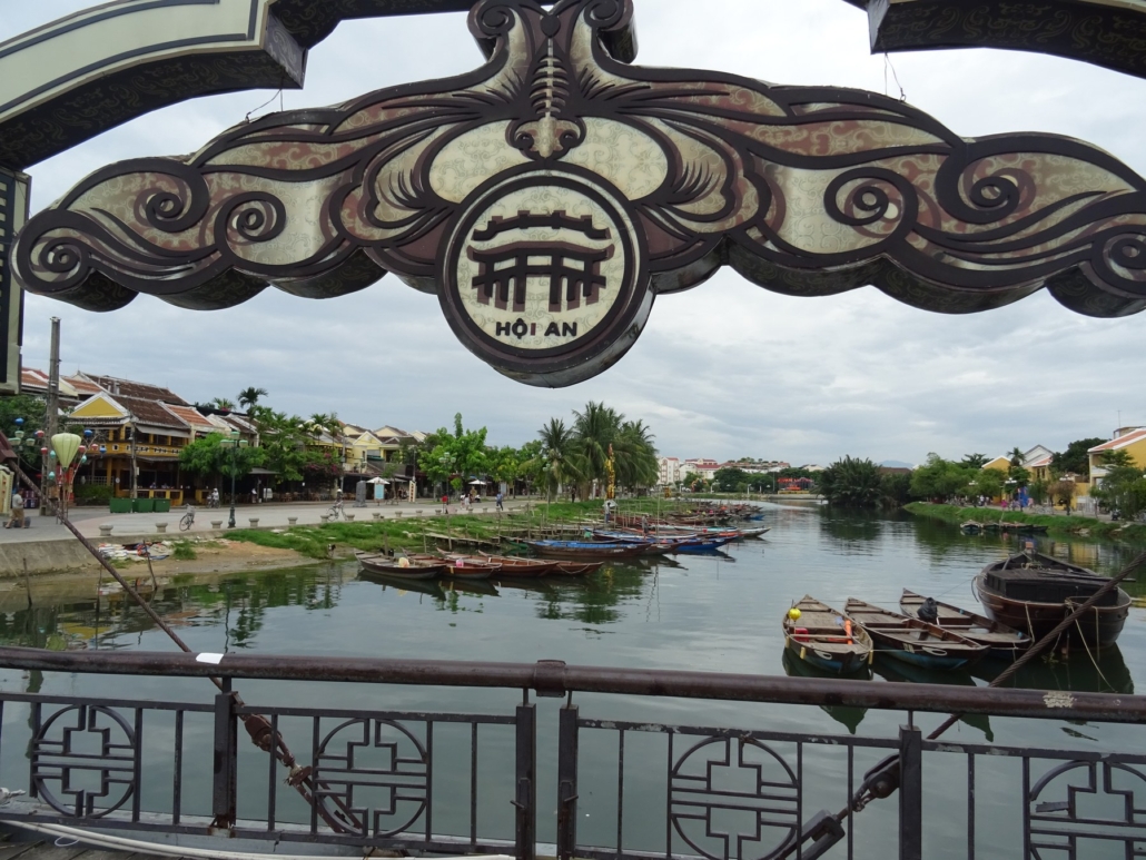 Hoi An’s riverfront, a short boat ride downstream from Namia.