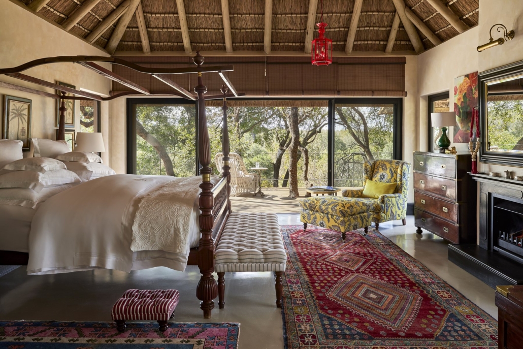 A bedroom in the Royal Suite.